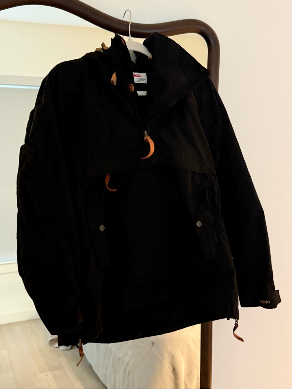 Fjallraven Women’s Iceland Anorak Waterproof Jacket - Black XS - Picture 5 of 5
